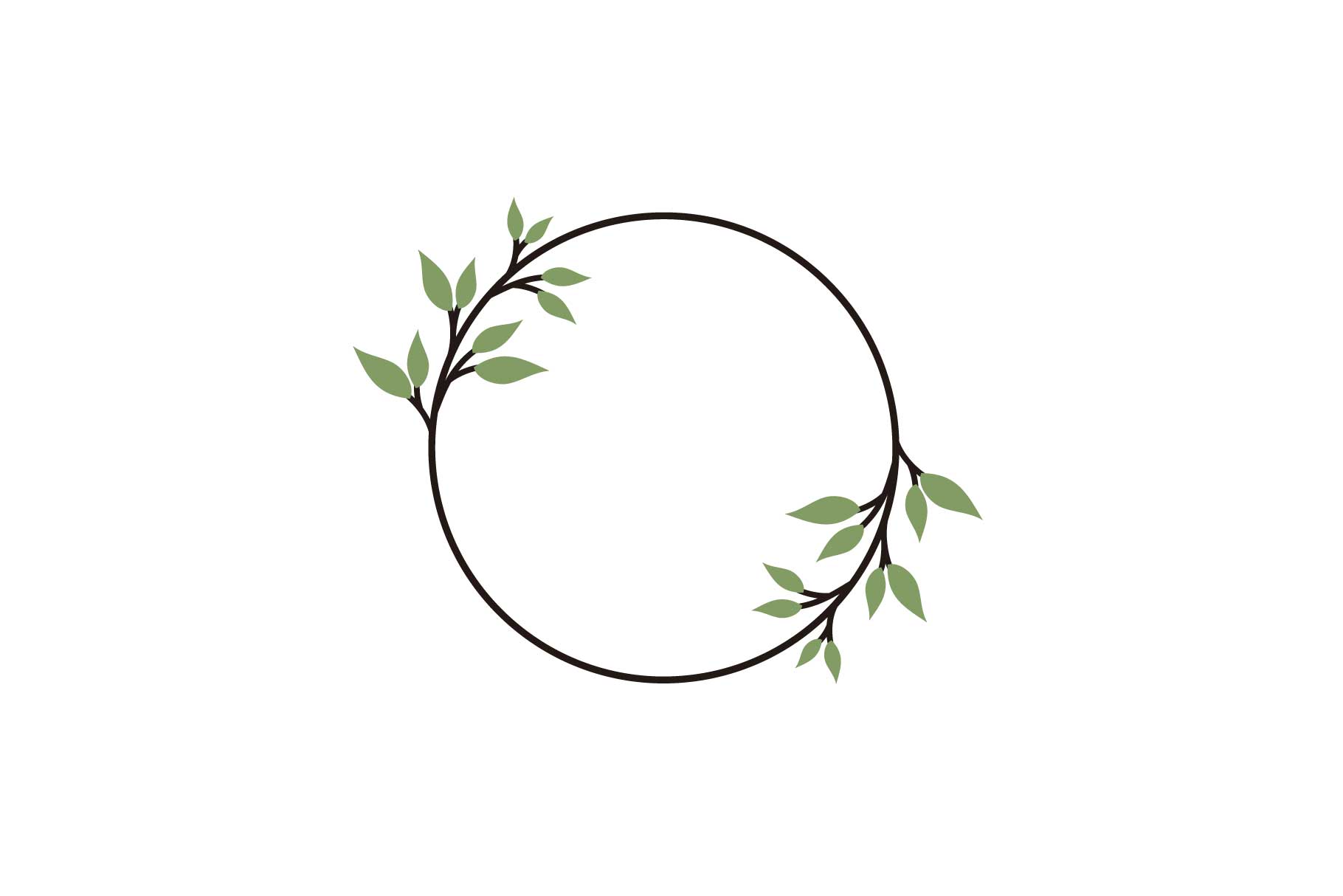 Vector Floral Circle Frames Logo Icon Grafik Von sore88 · Creative Fabrica