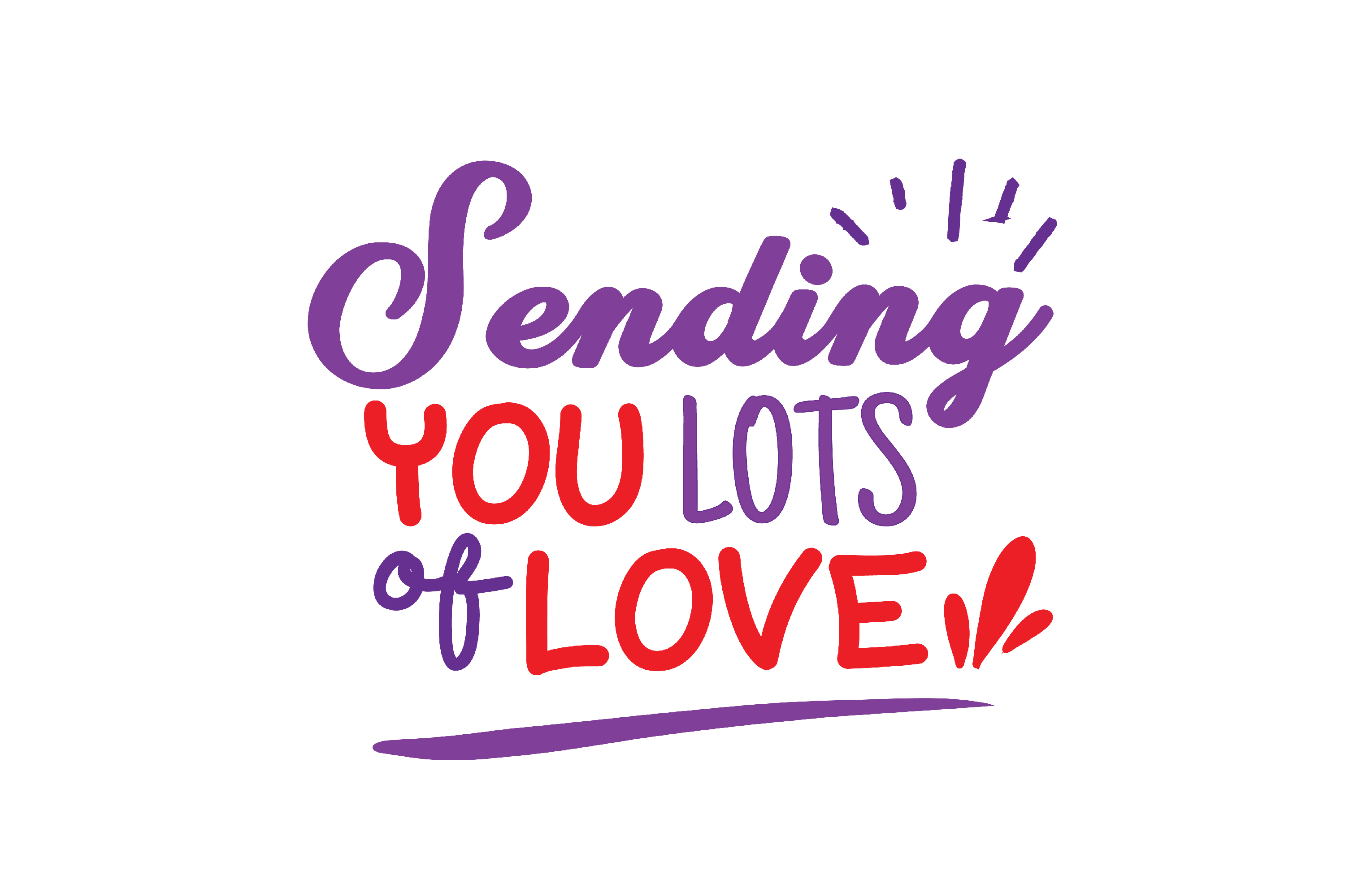 Sending You Lots Of Love Graphic By Wienscollection · Creative Fabrica