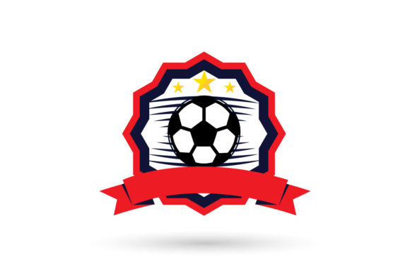 University championship soccer logo Royalty Free Vector