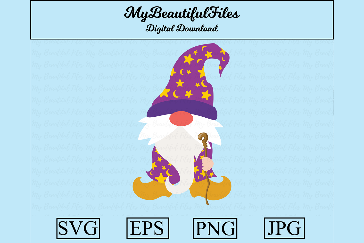 Download Gnomes Wizard Clipart Illustration Graphic By Mybeautifulfiles Creative Fabrica