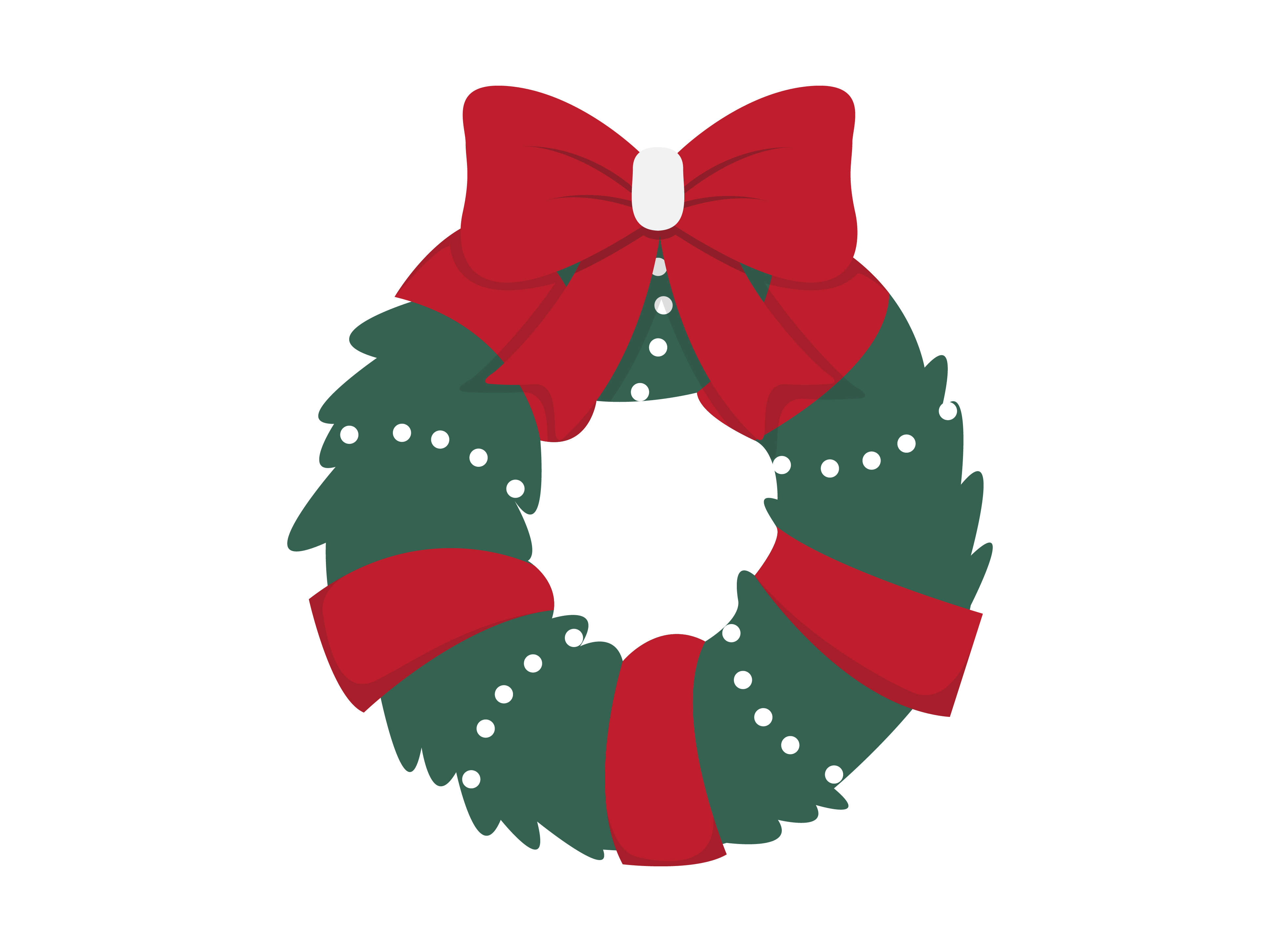 Christmas Wreath Vector Illustration Gráfico por printablesplazza ...