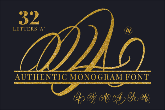 Authentic Monogram Font by colllabstudio · Creative Fabrica