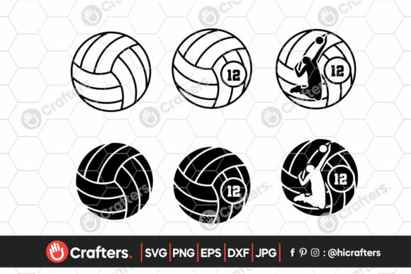 Download 6 Volleyball Svg For Cricut Designs Graphics SVG, PNG, EPS, DXF File