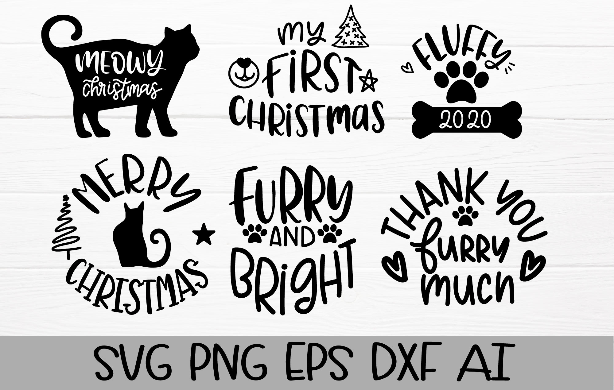 Pet Christmas Ornament Svg Bundle Graphic by artdee2554 · Creative Fabrica