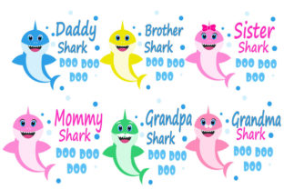 Download Baby Shark Svg Shark Family Clipart Sh Graphic By Lillyrosy Creative Fabrica