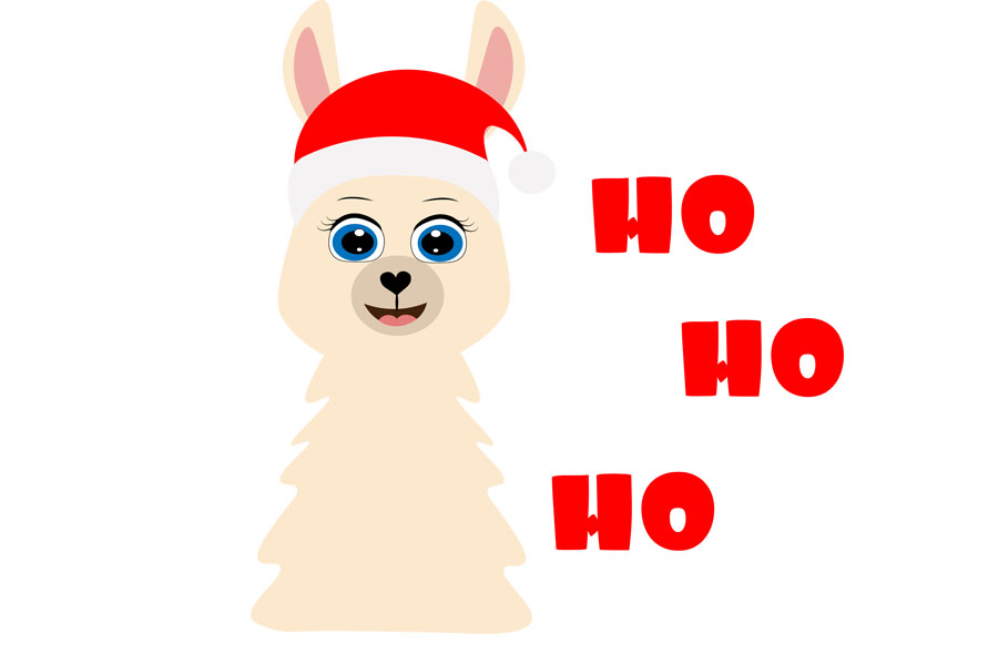 Download Llama Santa Claus Svg Baby Shirt Cut F Graphic By Lillyrosy Creative Fabrica