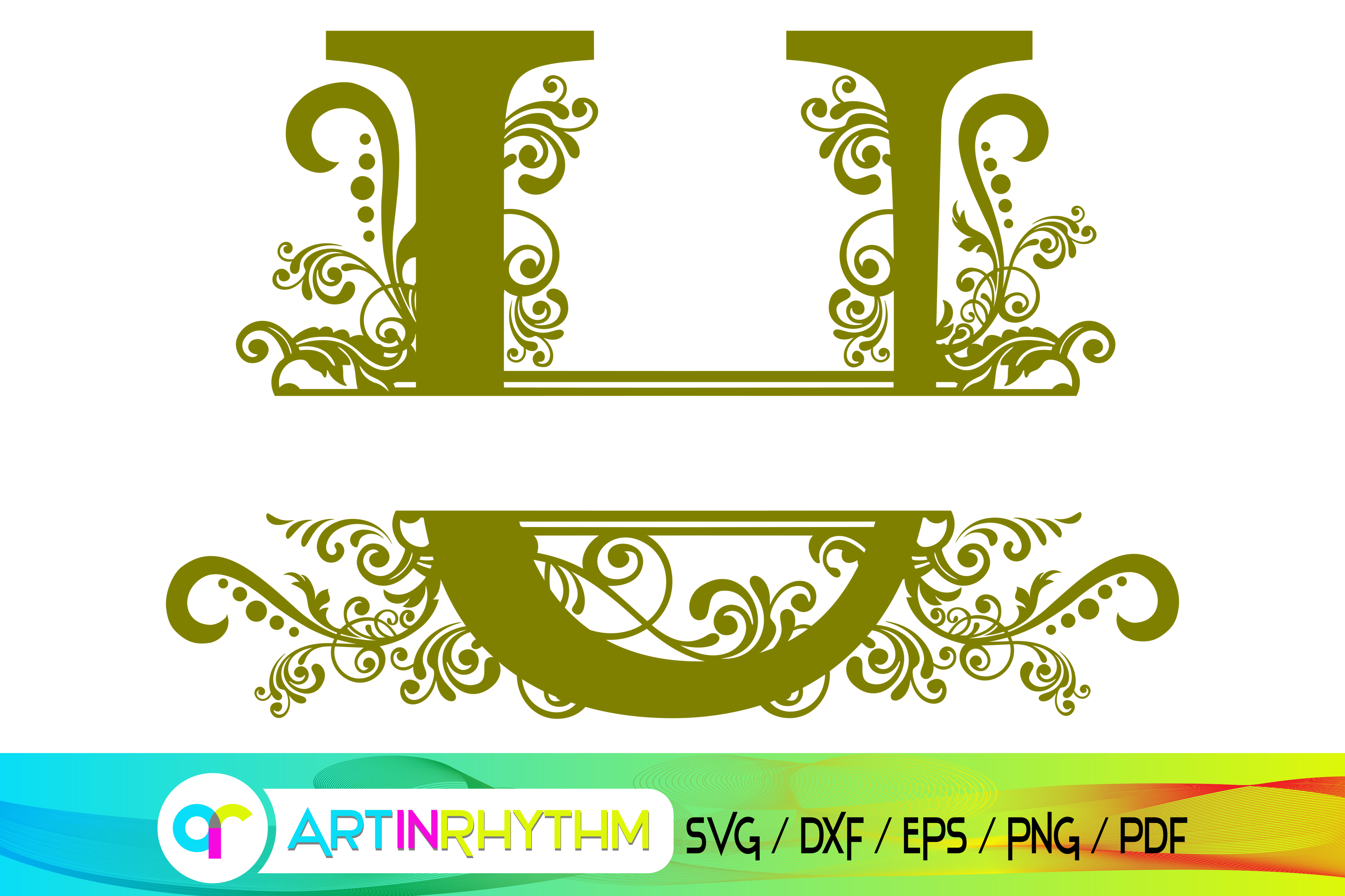 Download U Monogram Letter U Monogram Frame Svg Graphic By Artinrhythm Creative Fabrica