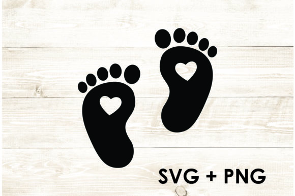 Download 1 Baby Feet With Heart Designs Graphics