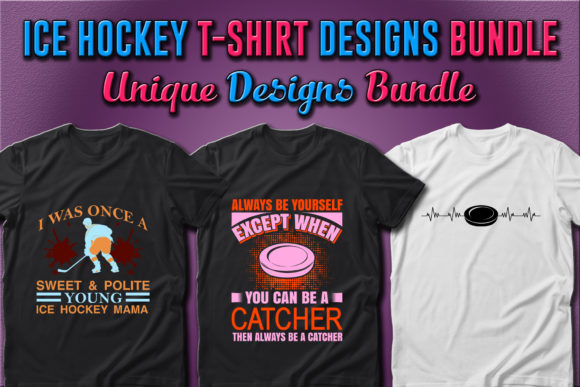 Ice Hockey T-shirt Design Vector Graphic by Unique T-shirt Design ·  Creative Fabrica