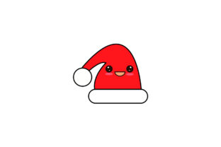 Cute Kawaii Christmas Hat Illustration par goodflows.studio · Creative  Fabrica