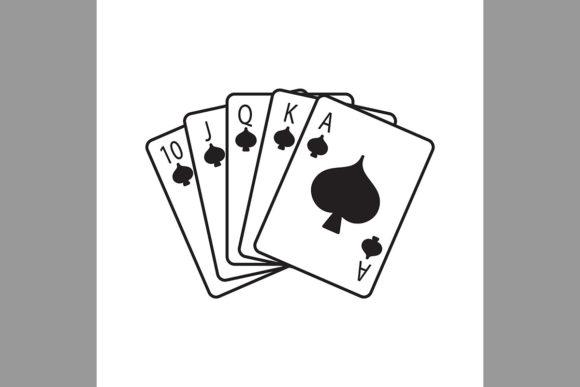 Suits Of Playing Cards Color Icon Clip Art Vegas Concept Vector