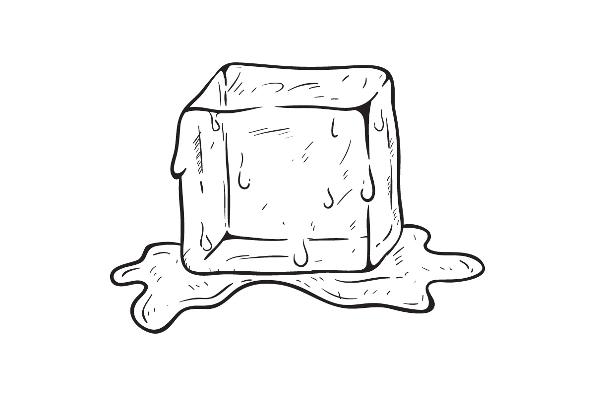 Кубик льда раскраска для детей