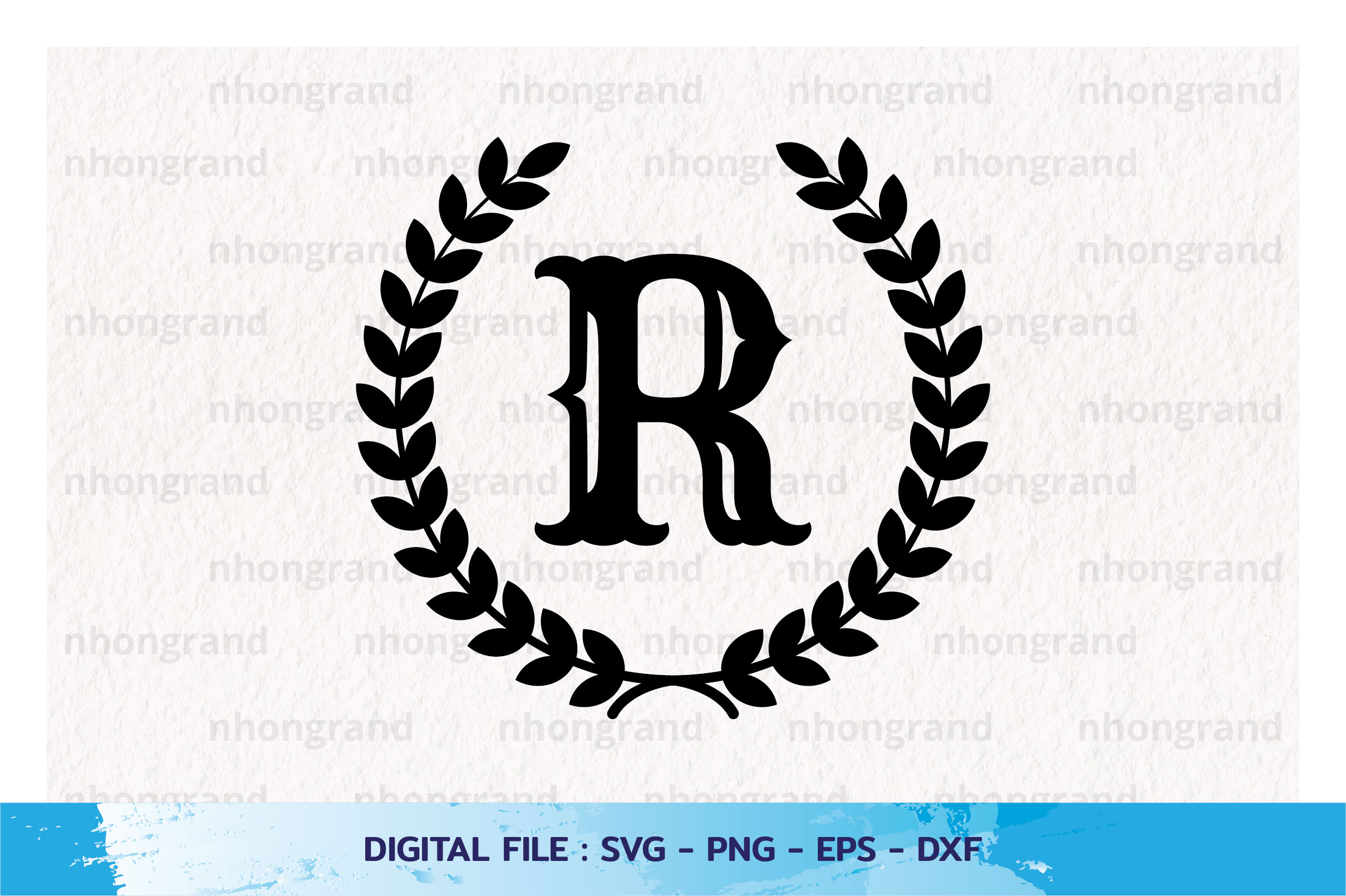 Download Monogram Alphabet R Vintage Svg Graphic By Nhongrand Creative Fabrica
