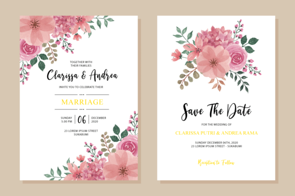 Page 18 - Customize 4,317+ Watercolor Wedding Invitation Templates