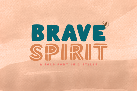 Brave Spirit Fonte por colllabstudio · Creative Fabrica