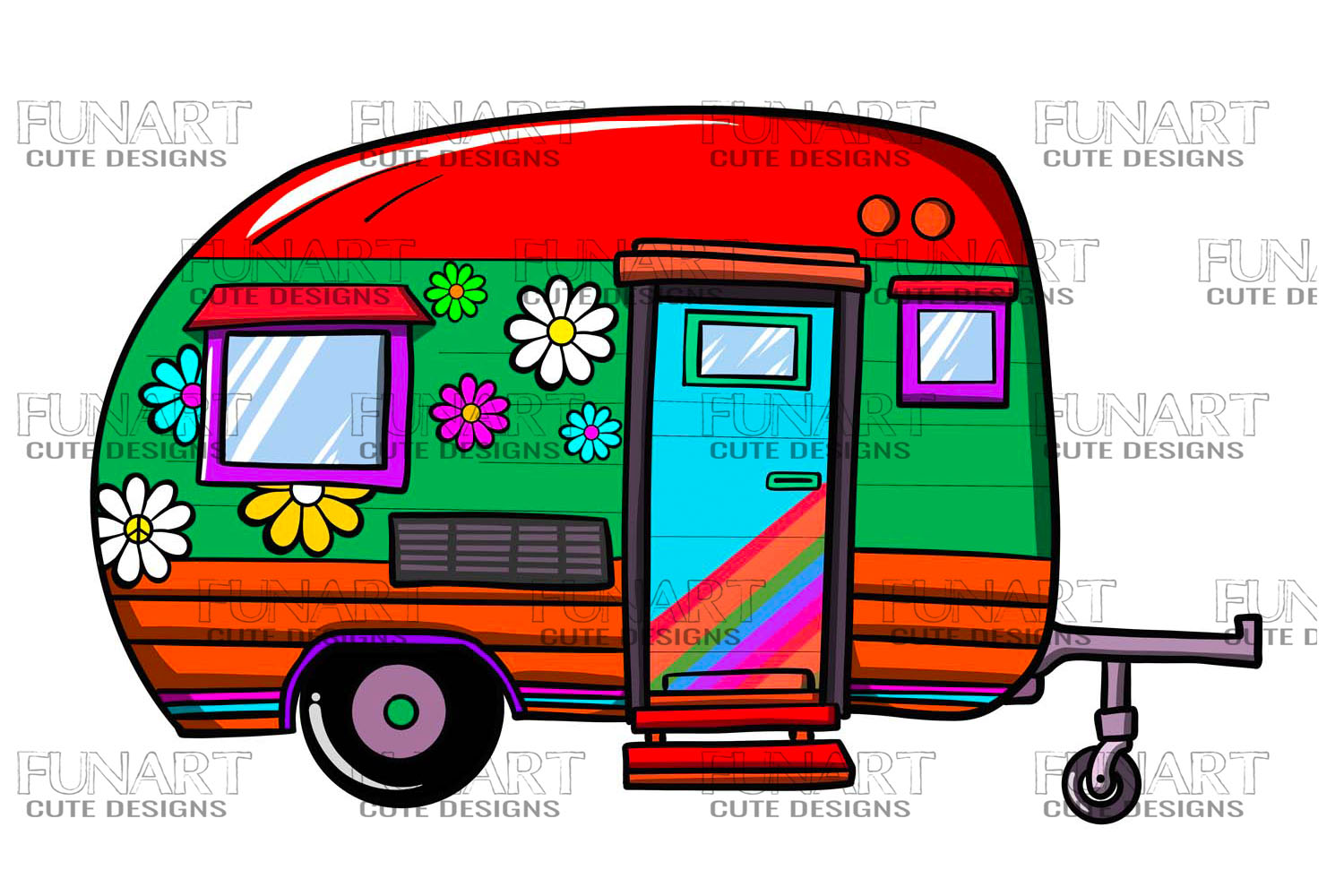 Ja verwennen Talloos Camping Caravan , Camper , Clipart, Png Graphic by Fundesigns · Creative  Fabrica