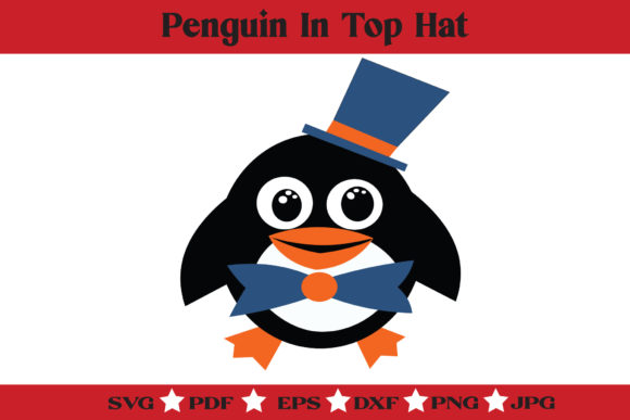 Download Fancy Penguin Svg Cute Penguin Clipart Graphic By Mclaughlin Mall Creative Fabrica