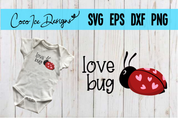 Love Bug Ladybug Svg Grafico Por Cocoicedesigns Creative Fabrica