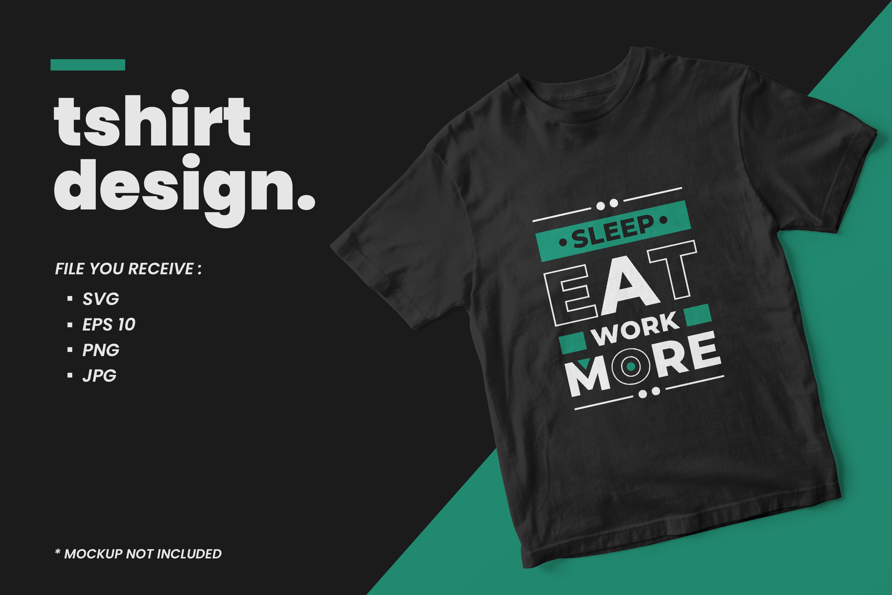 Sleep Eat Work Quotes T Shirt Design Graphic by yazriltri · Creative ...