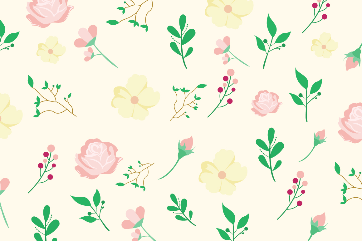 Colorful Ditsy Floral Print Background Graphic by sejasaja · Creative  Fabrica