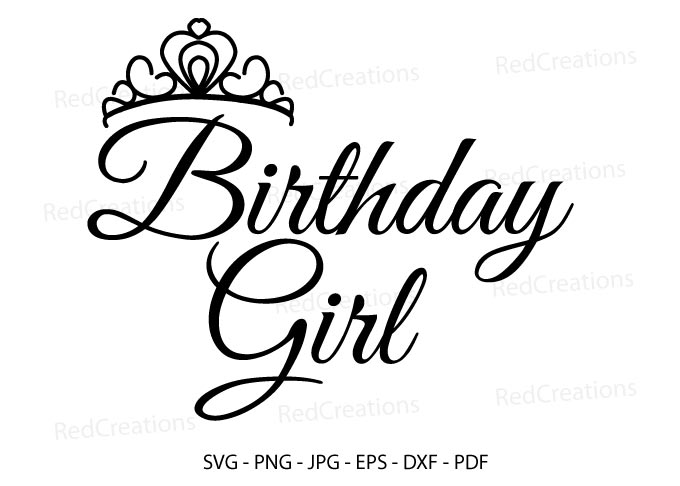 Happy Birthday Girl Graphic by RedCreations · Creative Fabrica
