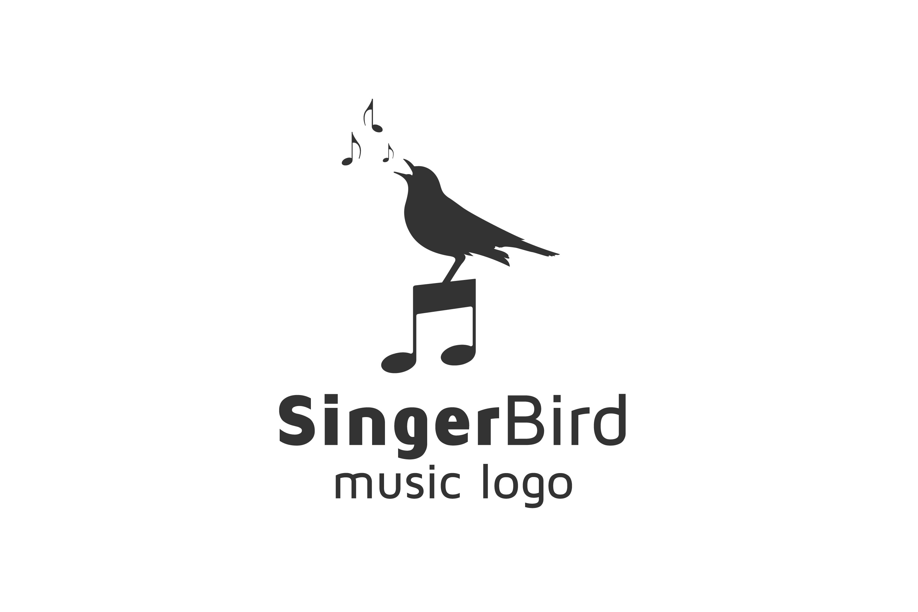 Singing Bird for Music Vocal Logo Design Graphic by Weasley99