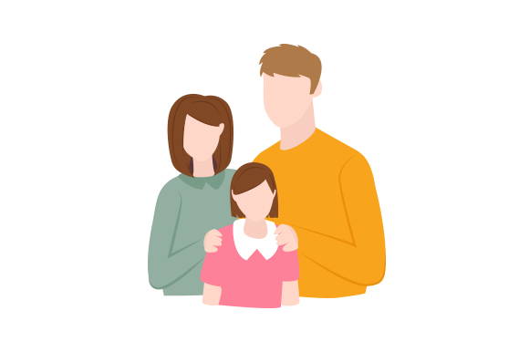Faceless Family Portrait SVG Cut file by Creative Fabrica Crafts ...