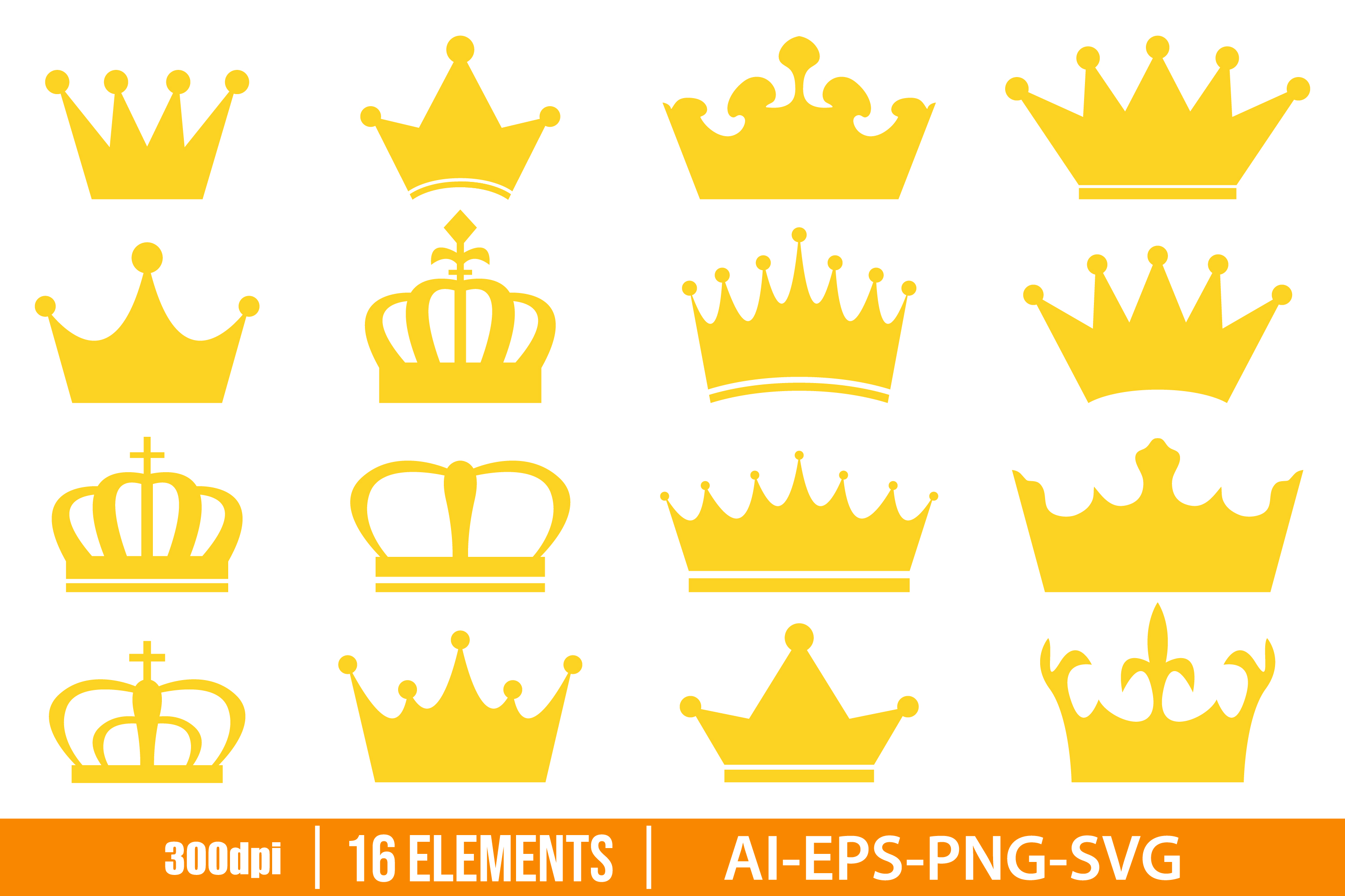King Queen Crown 300dpi Graphic Royal Crown Printable 