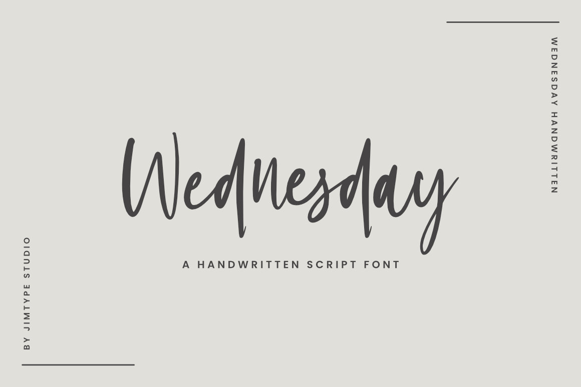 Wednesday Font - Dfonts