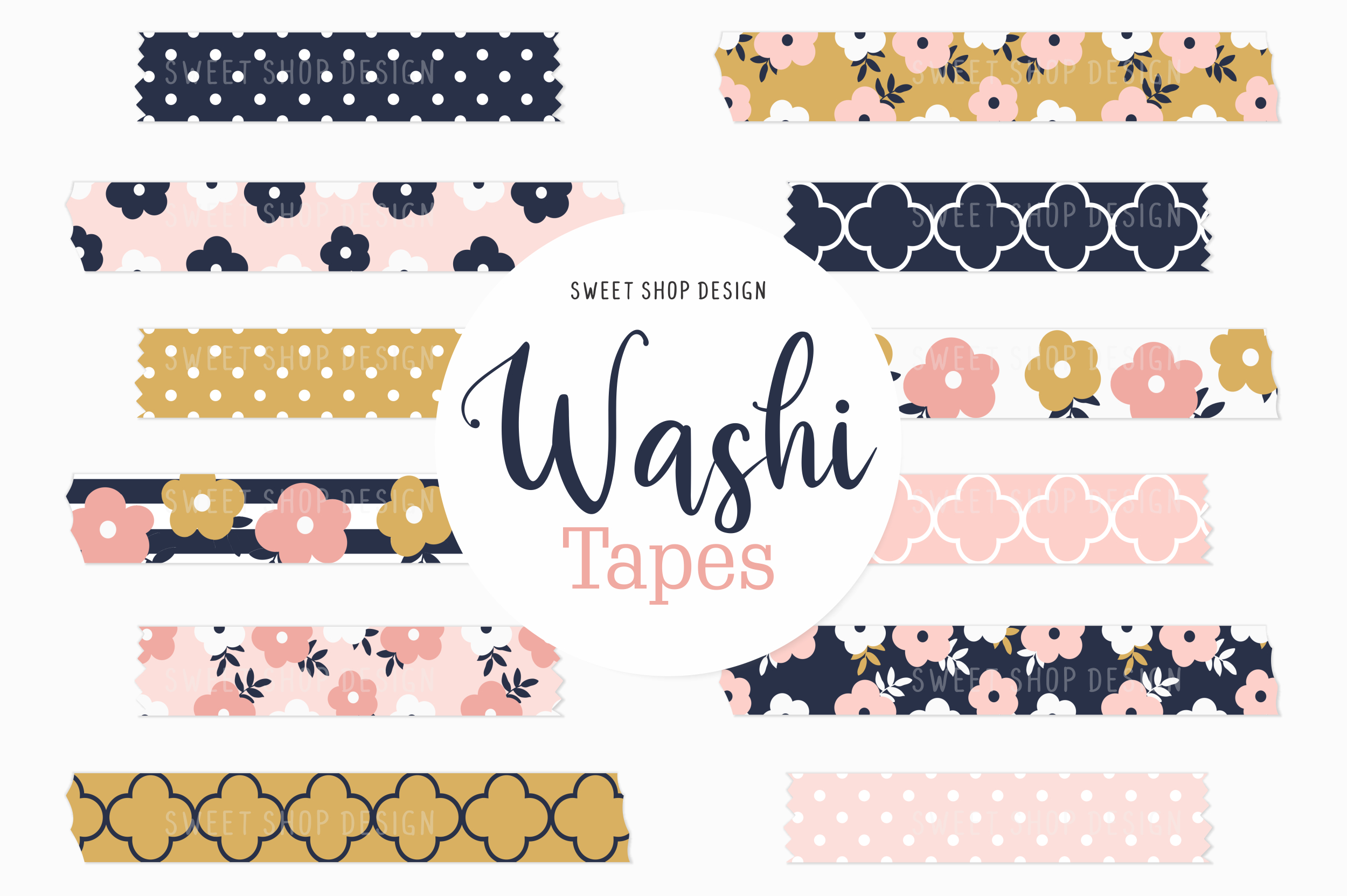 Digital Washi Tape WINTER DAYS Gráfico por Sweet Shop Design · Creative  Fabrica
