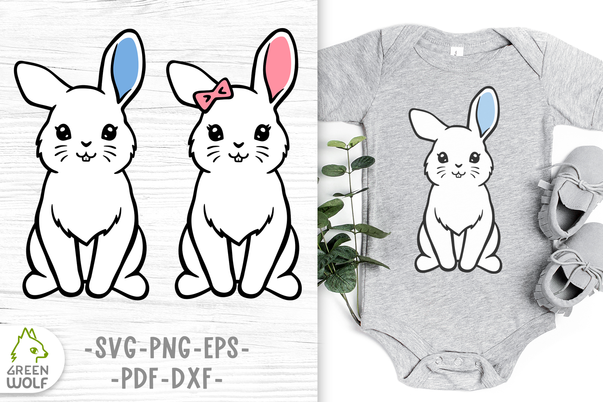 Download Bunny Layered Svg Files For Cricut Graphic By Greenwolf Art Creative Fabrica