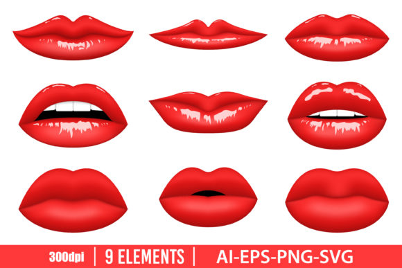 Lips Clipart Graphic by NatashaPrando · Creative Fabrica