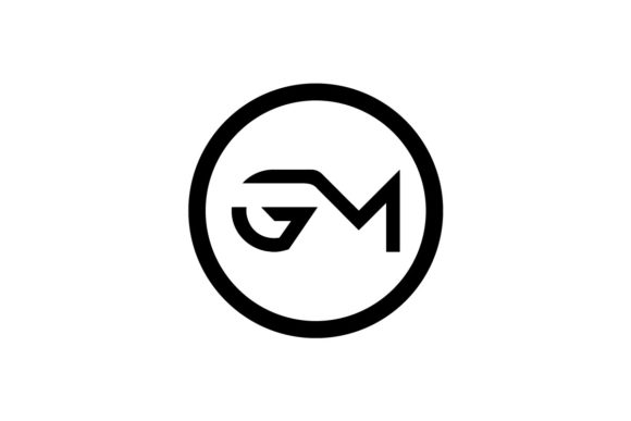 GM Letter Logo Design Vector Template. Alphabet Initial Letter GM