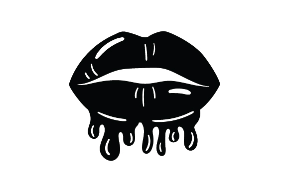 Dripping Lips Svg Cut File By Creative Fabrica Crafts · Creative Fabrica