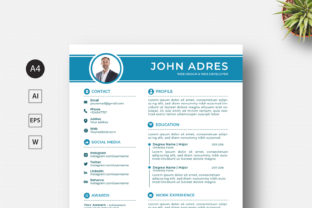 CV & Resume Elegant Graphic by Galatamen · Creative