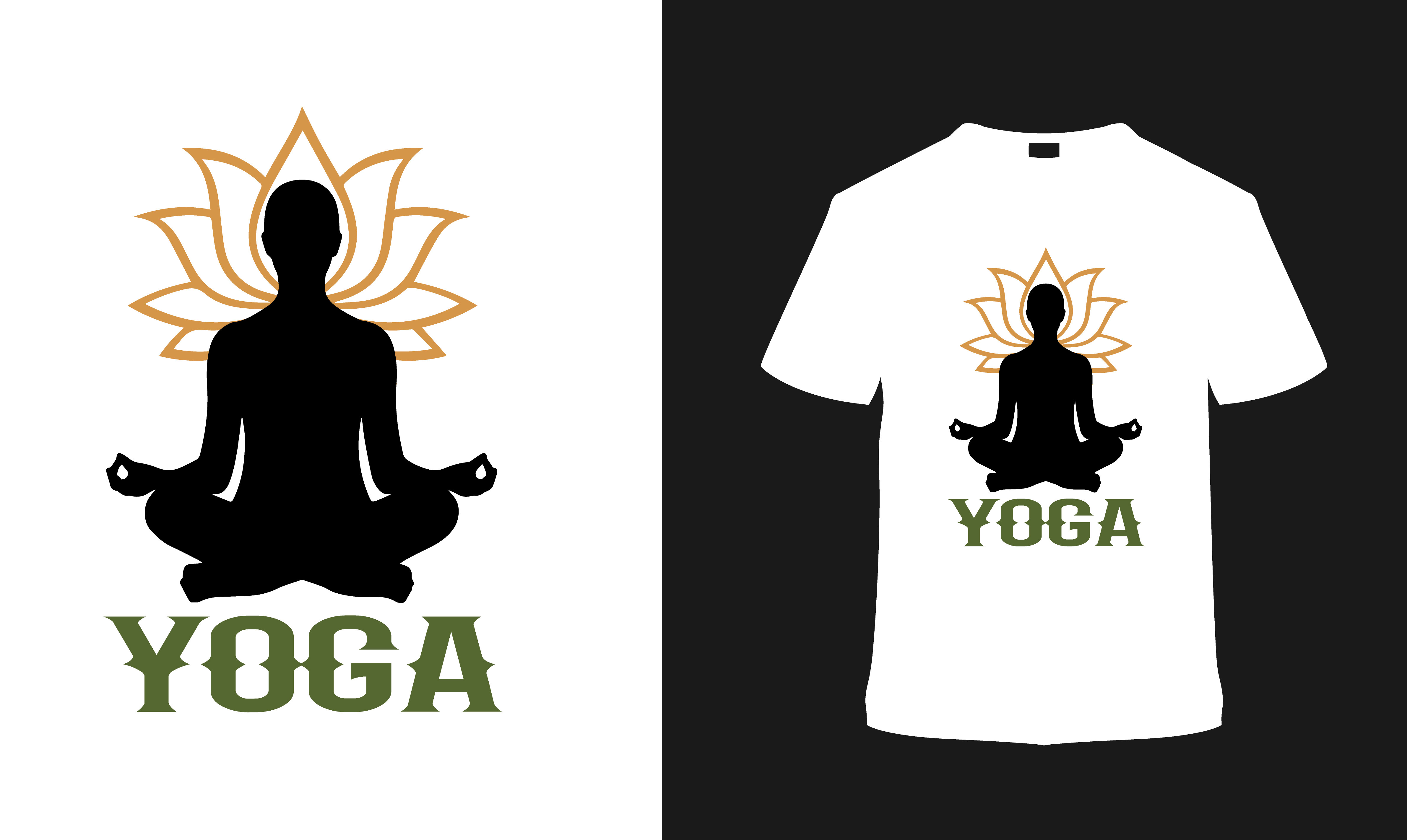Yoga Vibes T-Shirt Design Vector Gráfico por Cretovi · Creative Fabrica