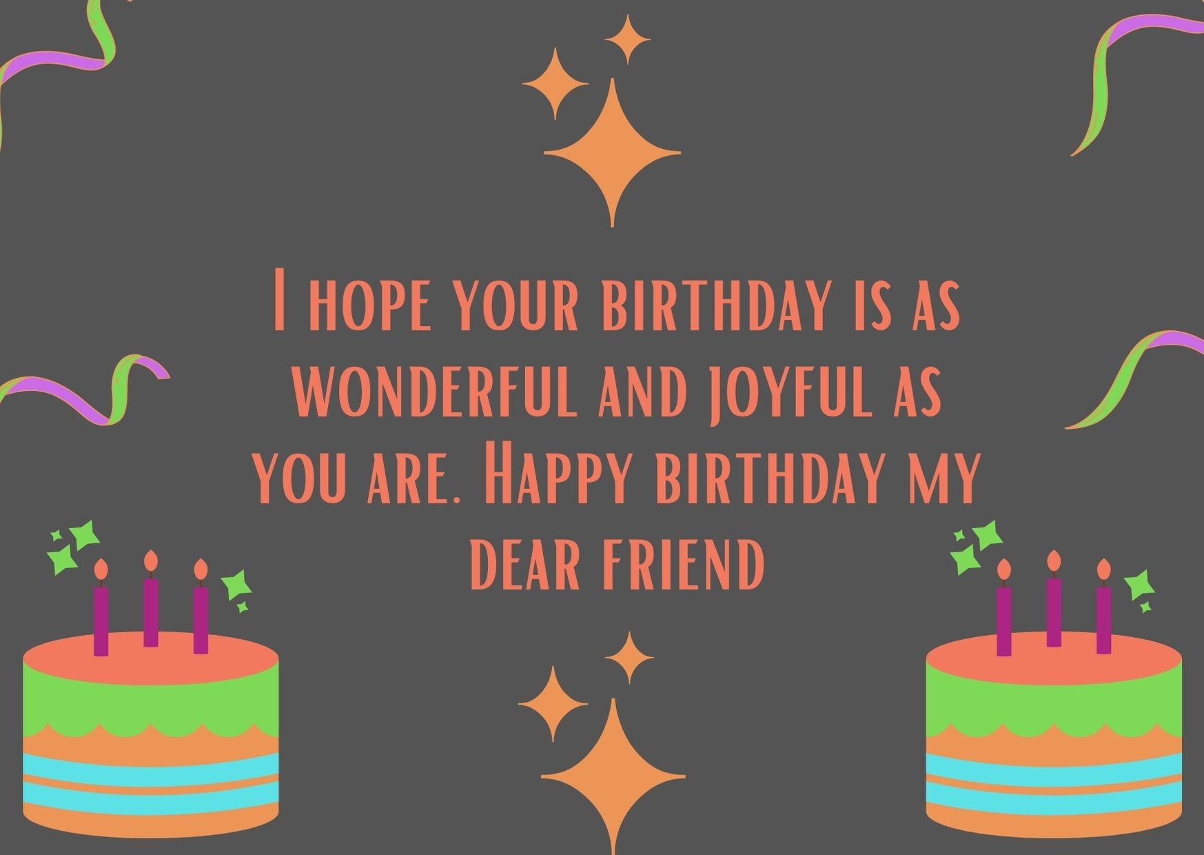 Birthday Greetings for a Friend Graphic by Lorify Printables · Creative ...
