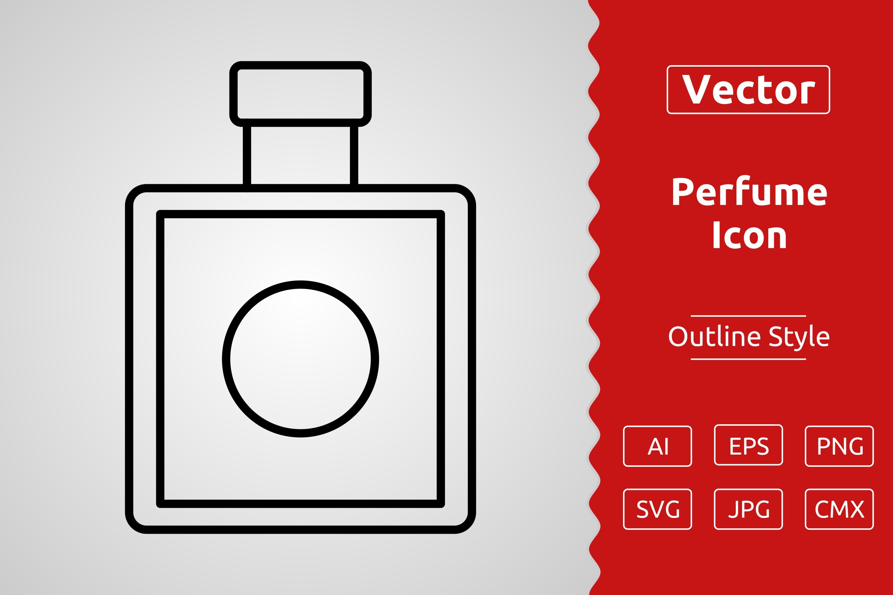 Modern perfume icons vector image on VectorStock