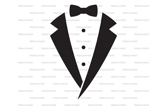 Tuxedo - Bow Tie (Smoking Suit) Graphic by TribaliumArt · Creative Fabrica