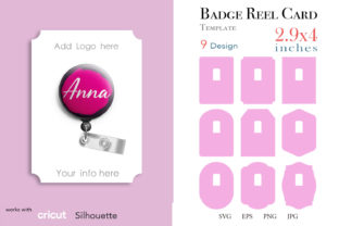Badge Reel Display Card 2.9x4 Graphic by Paperboxshop · Creative