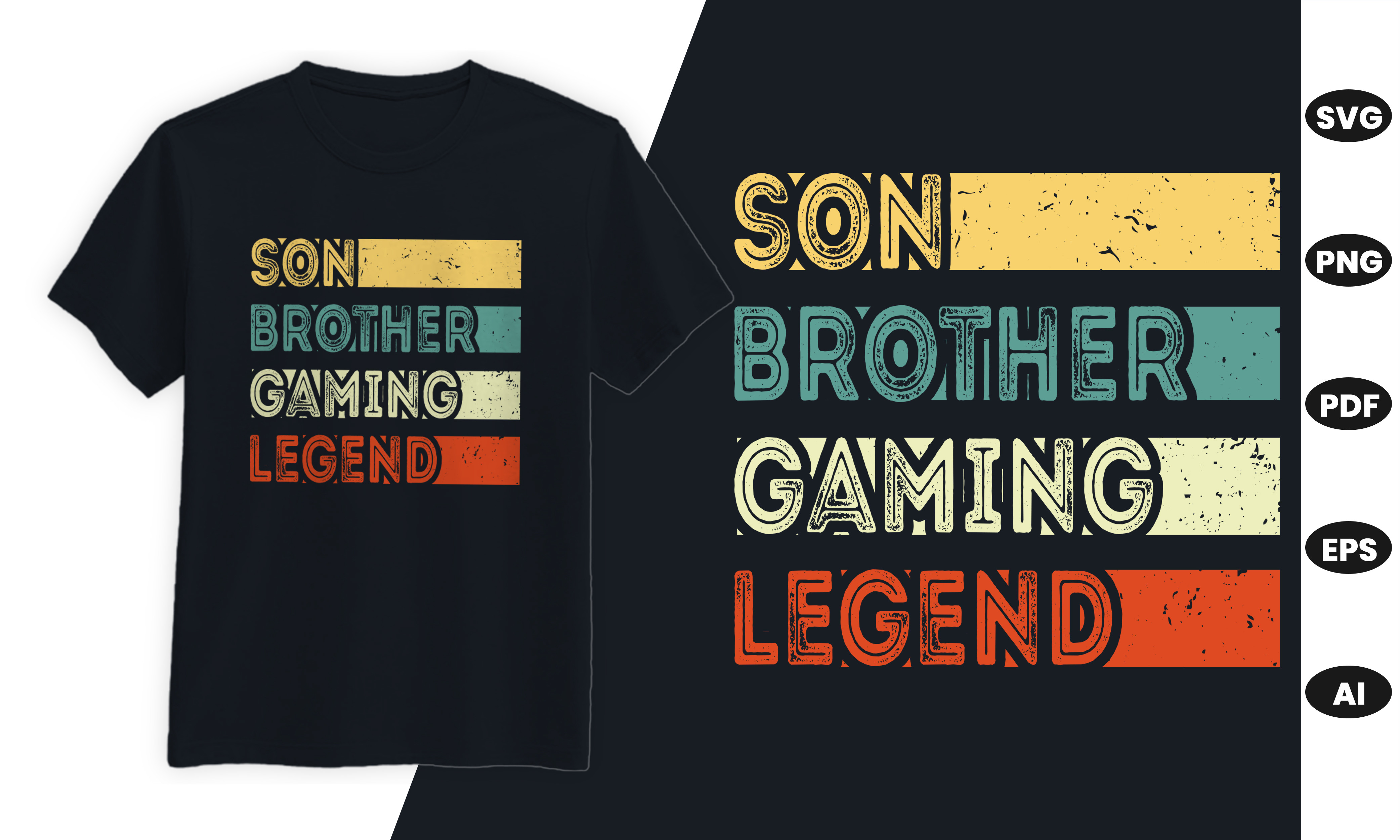 Gaming Quotes Son Brother Gaming Legend Graphic by rajjdesign ...
