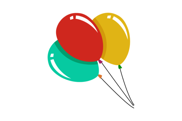 bijwoord halfgeleider vaak Birthday Ballon Afbeelding door Ladixstudio · Creative Fabrica