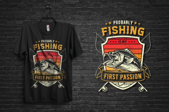 Fishing T-shirt Design, Fishing T-shirt Grafica di Kanij T-Designer ·  Creative Fabrica