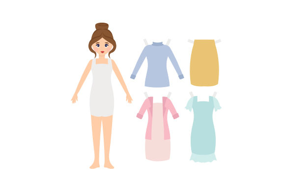 paper doll svg files