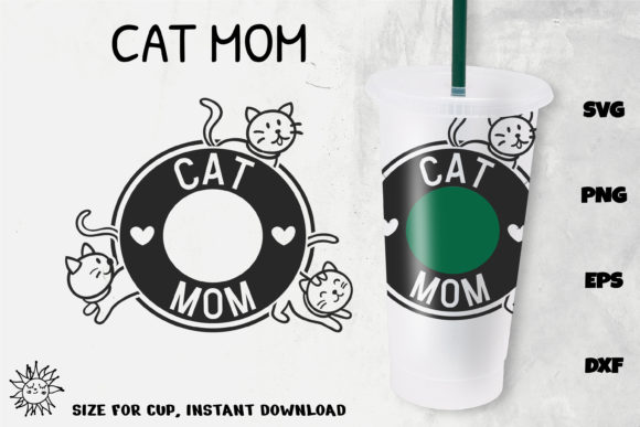 Coffee Mom 24 Oz Venti Cold Cup Wrap. Graphic by Feelplus Creator ·  Creative Fabrica