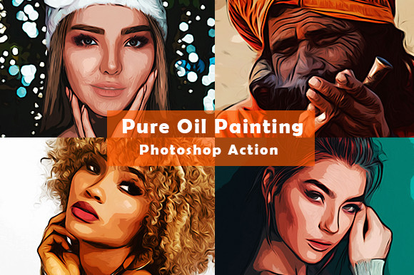 Pure Oil Painting Action Graphic by CreativeArt · Creative Fabrica