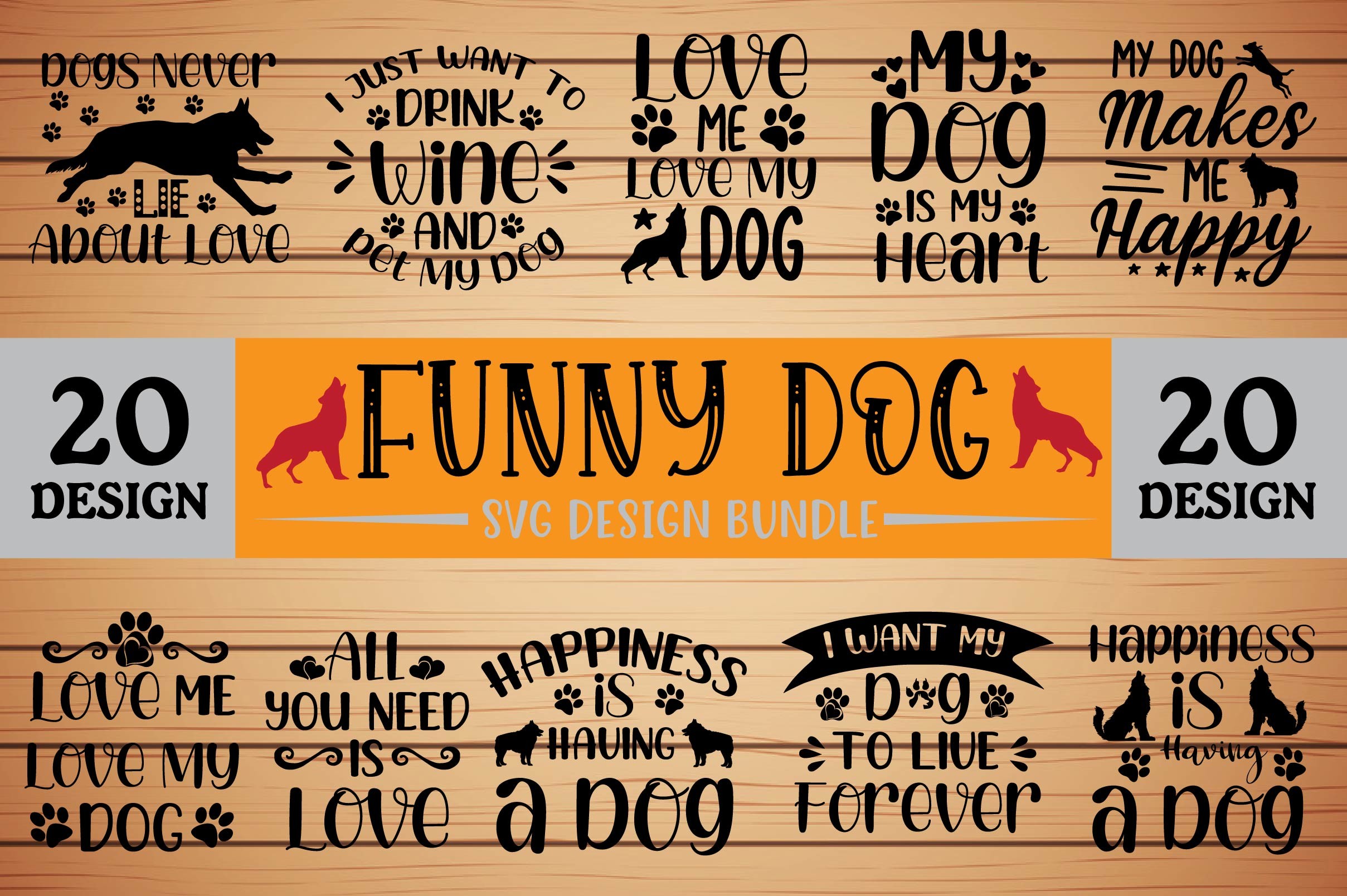 Funny Dog Svg Bundle Graphic By Craftsvg · Creative Fabrica