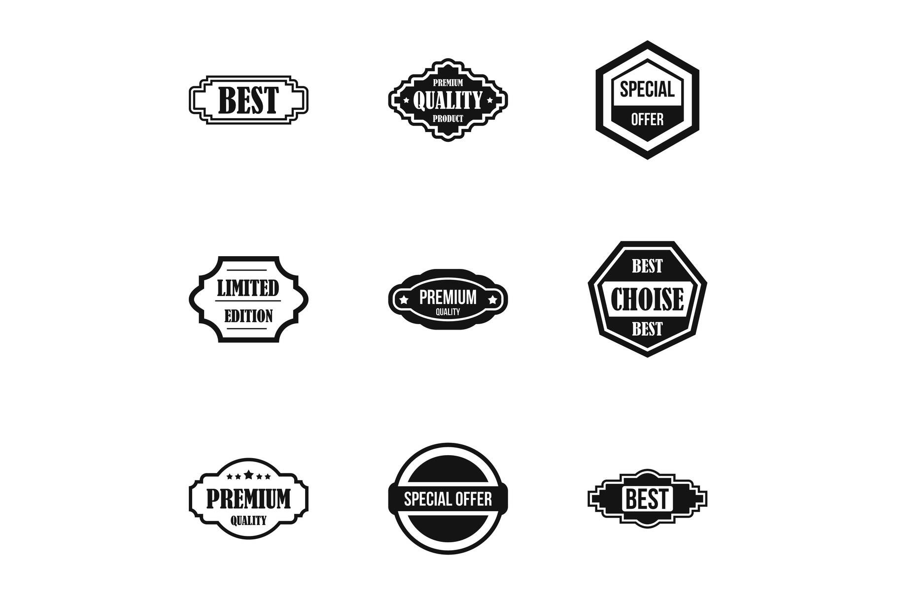 Sticker Icons Set, Simple Style Graphic by ylivdesign · Creative Fabrica
