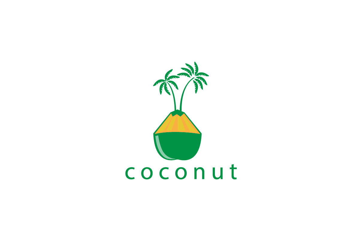 Coconut Drink Logo Vector Illustration T Graphic by cavuart · Creative ...