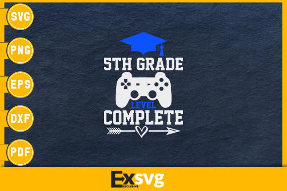 Fifth Grade Graduation Level Complete Graphic By Exsvg Creative Fabrica